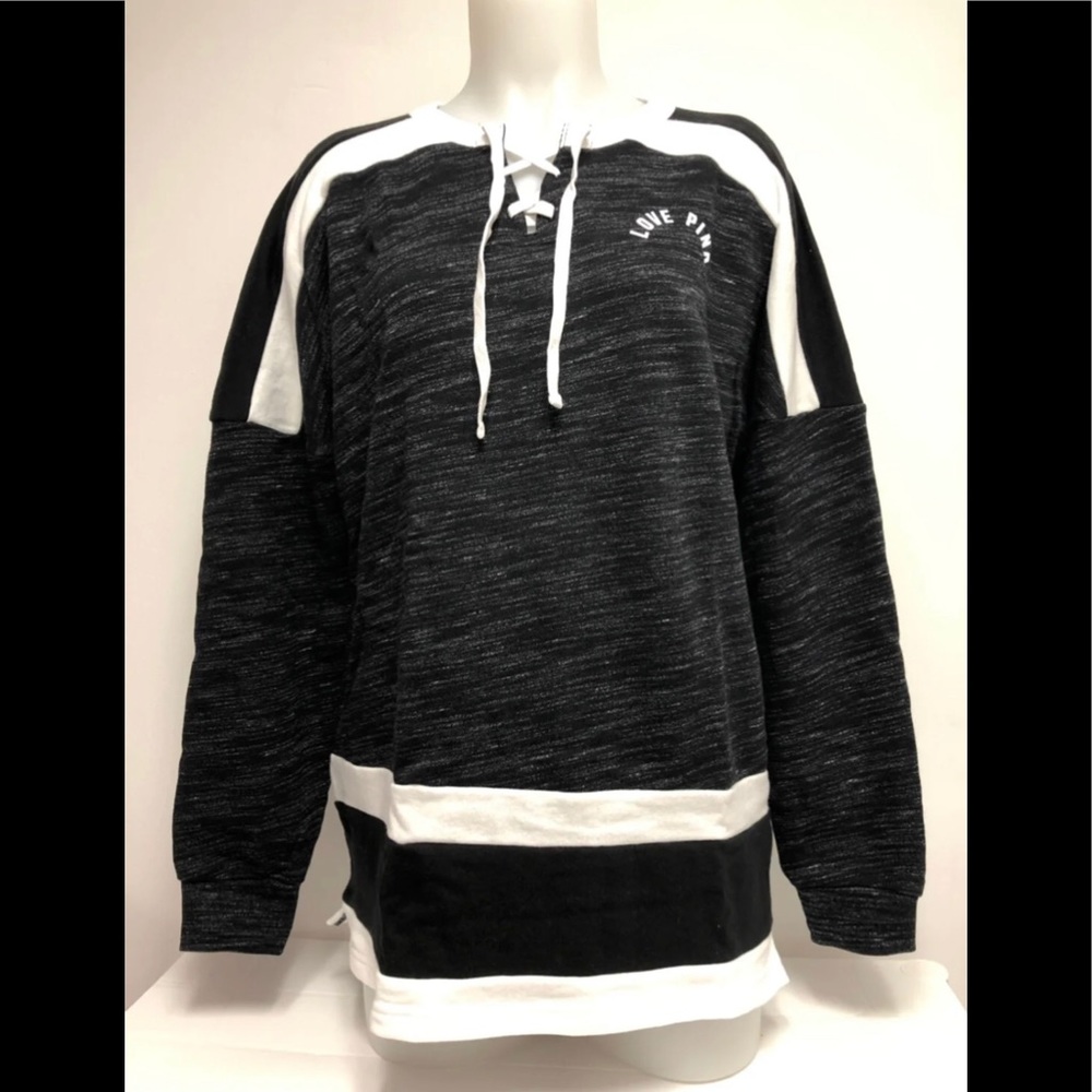 Victoria’s Secret Pink Laced Up Varsity Crew